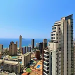 One Bedroom Apartement At Benidorm 300 M Away From The Beach With Sea View Shared Pool And Enclosed Garden